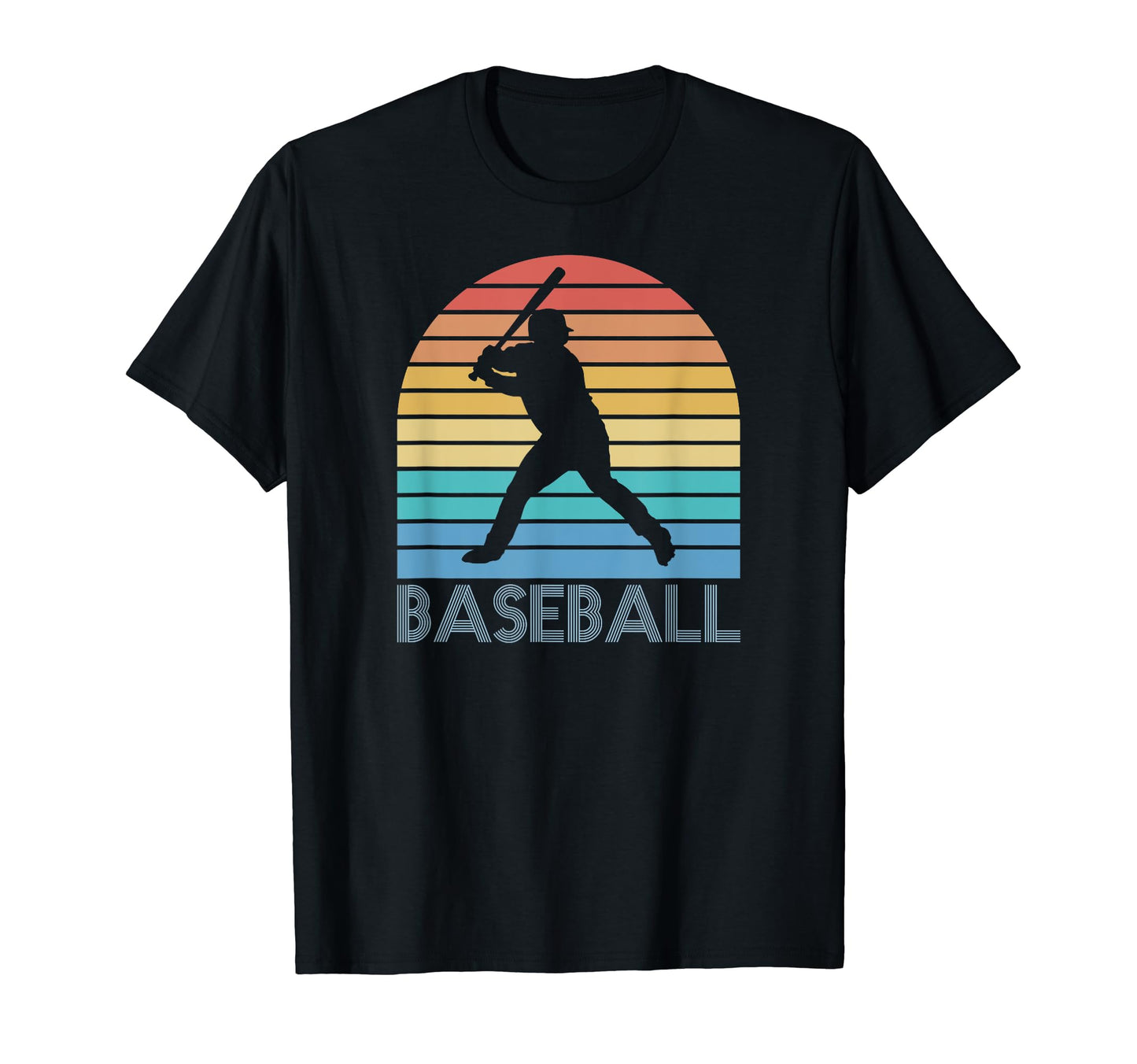 Baseball Player Batter Hitter Sunset T-Shirt - Novelty Apparel for Adults - T-Shirt, Sweatshirt, Hoodie