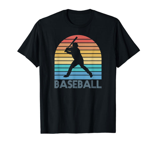 Baseball Player Batter Hitter Sunset T-Shirt - Novelty Apparel for Adults - T-Shirt, Sweatshirt, Hoodie
