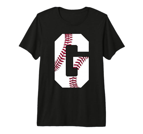 G Baseball Initial Personalized T-Shirt - Fun Novelty Design for Adults - T-Shirt, Sweatshirt, Hoodie