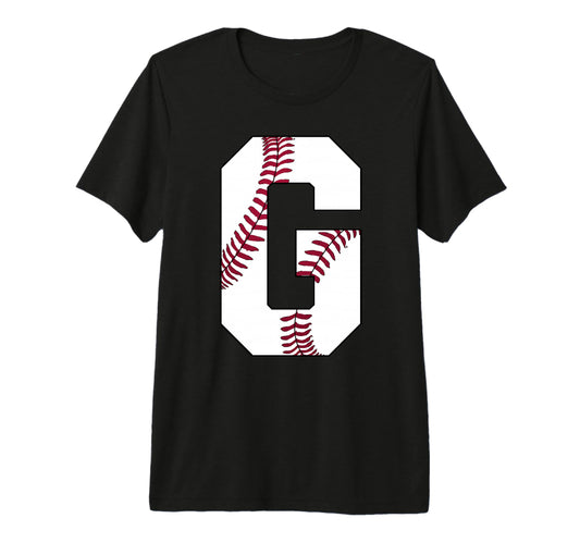 G Baseball Initial Personalized T-Shirt - Fun Novelty Design for Adults - T-Shirt, Sweatshirt, Hoodie