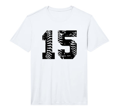 Number 15 Softball Baseball Grunge T-Shirt - Aesthetic Graphic Men Women - T-Shirt, Sweatshirt, Hoodie