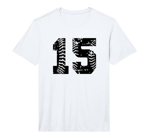 Number 15 Softball Baseball Grunge T-Shirt - Aesthetic Graphic Men Women - T-Shirt, Sweatshirt, Hoodie