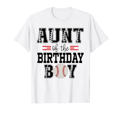 Aunt Birthday Baseball Lover First T-Shirt - Streetwear Style for Adults - T-Shirt, Sweatshirt, Hoodie