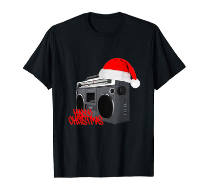 Happy Boombox Old School Hiphop T-Shirt - Novelty Apparel Unisex - T-Shirt, Sweatshirt, Hoodie
