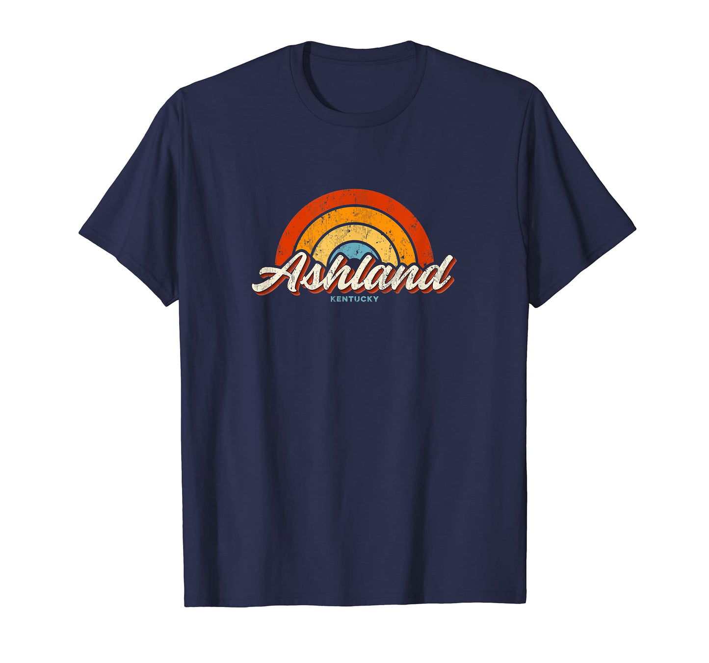 Ashland Kentucky Ky Rainbow 70S T-Shirt - Unique Graphic Men Women - T-Shirt, Sweatshirt, Hoodie