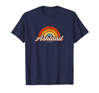 Ashland Kentucky Ky Rainbow 70S T-Shirt - Unique Graphic Men Women - T-Shirt, Sweatshirt, Hoodie