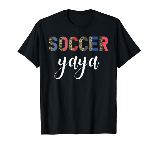 Soccer Yaya Leopard Mom Player Game T-Shirt - Trendy Graphic for Adults - T-Shirt, Sweatshirt, Hoodie