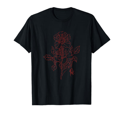 Emo Goth Alt Fairy Grunge Y2K Flower T-Shirt - Streetwear Style for Adults - T-Shirt, Sweatshirt, Hoodie