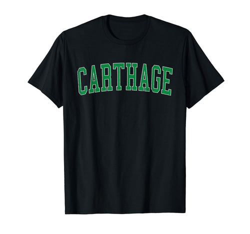 Carthage Mo Distressed Green Varsity T-Shirt - Graphic Print for Adults - T-Shirt, Sweatshirt, Hoodie