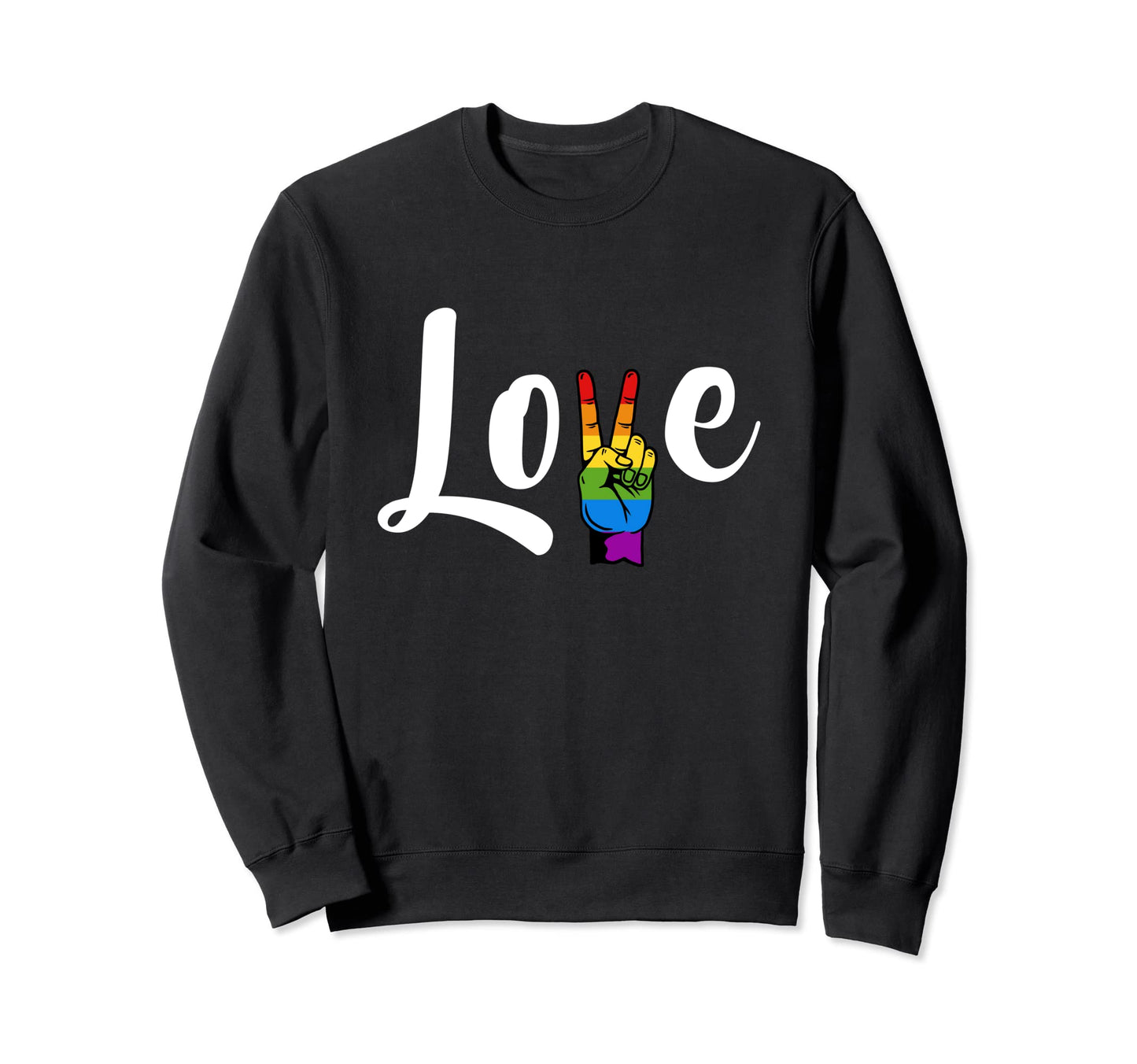 Gay Pride Rainbow Flag Lesbian Gay Sweatshirt - Trendy Graphic Men Women - T-Shirt, Sweatshirt, Hoodie