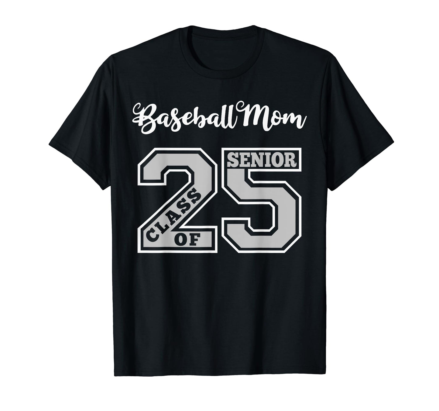 Senior Baseball Mom 2025 Groovy T-Shirt - Novelty Apparel Men Women - T-Shirt, Sweatshirt, Hoodie