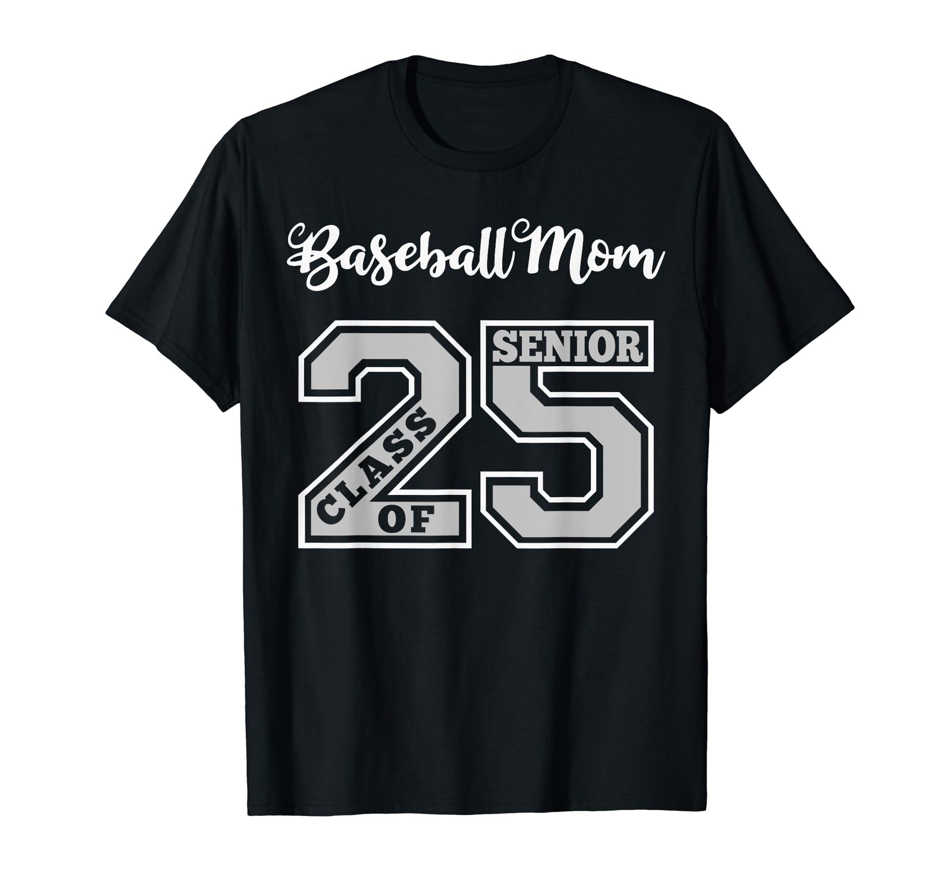 Senior Baseball Mom 2025 Groovy T-Shirt - Novelty Apparel Men Women - T-Shirt, Sweatshirt, Hoodie