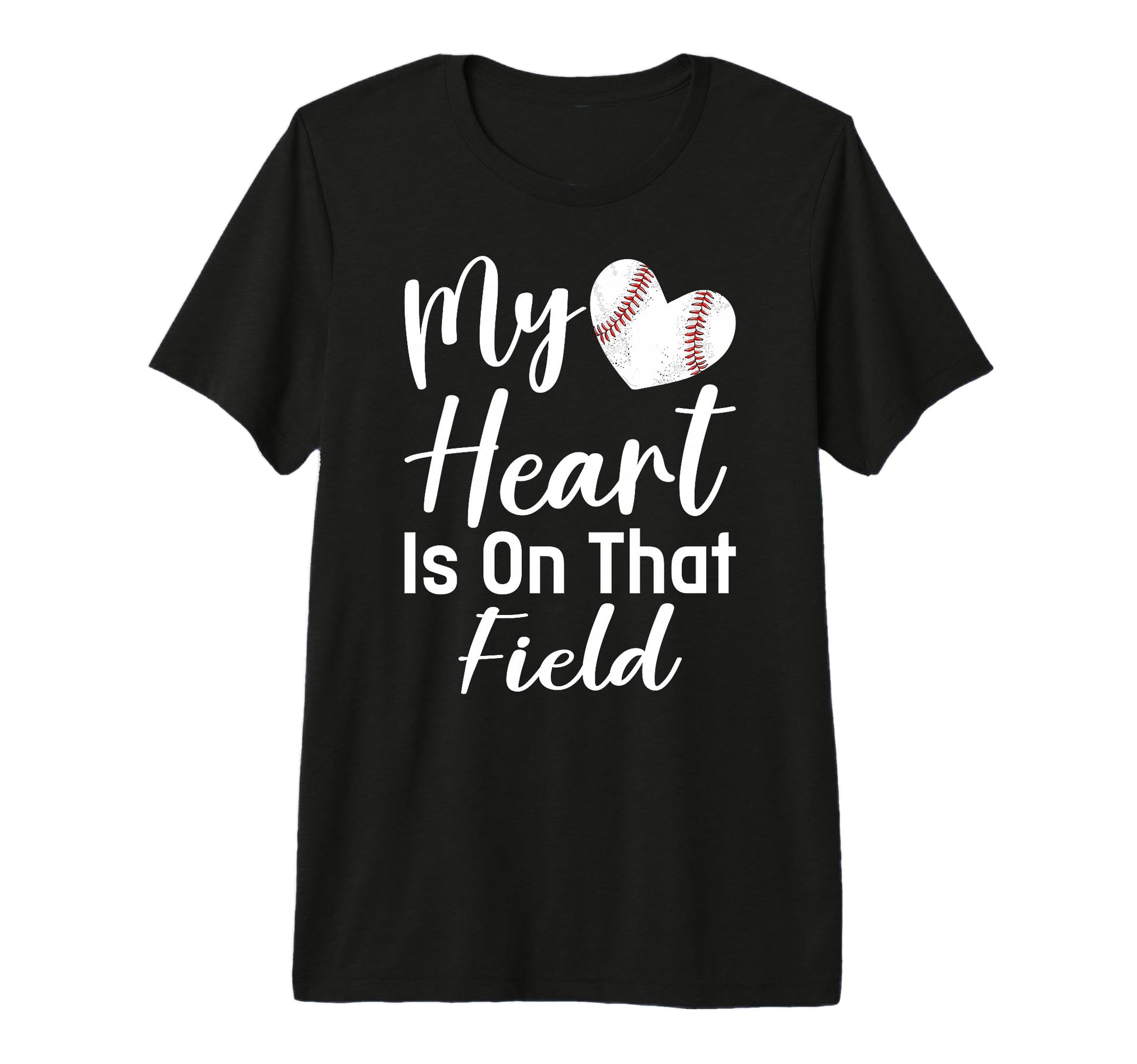 My Heart Is That Field Baseball Mom T-Shirt - Aesthetic Graphic for Adults - T-Shirt, Sweatshirt, Hoodie