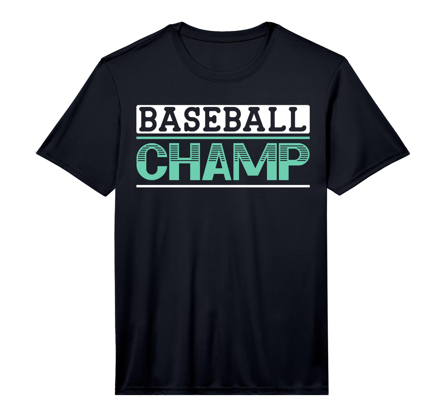 Baseball Champ Baseball Player T-Shirt - Fun Novelty Design Men Women - T-Shirt, Sweatshirt, Hoodie