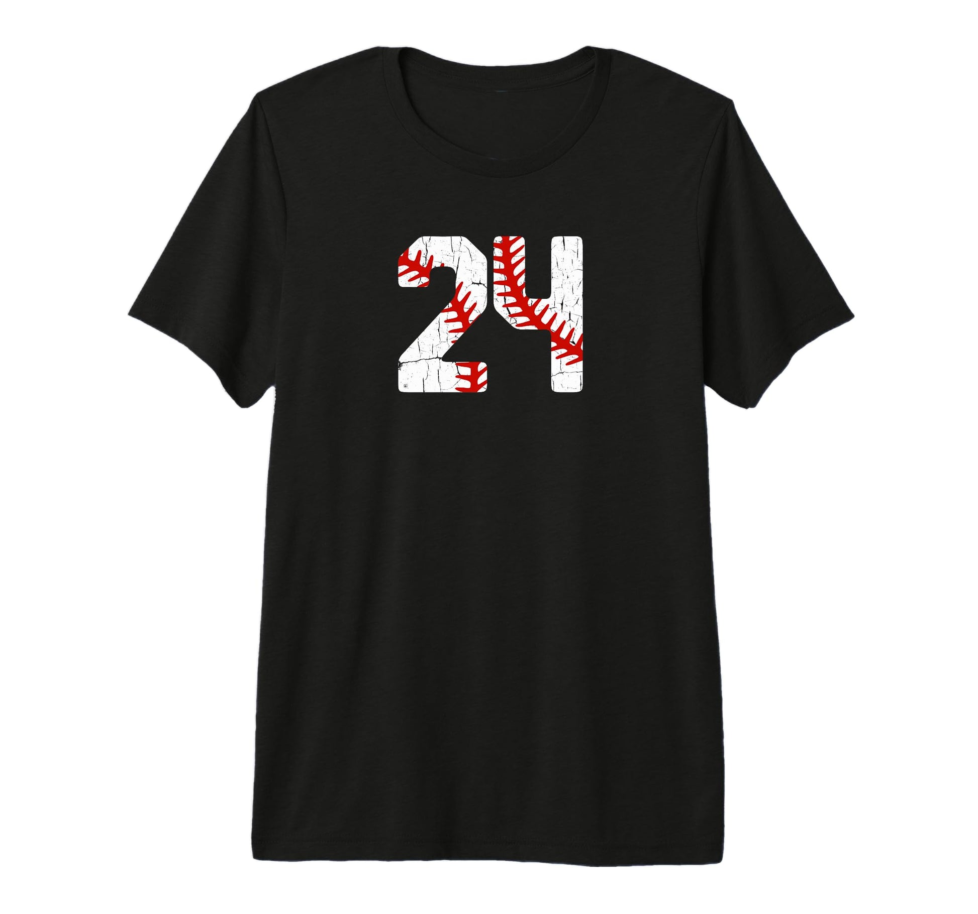 Baseball Player Jersey Number 24 24 T-Shirt - Fun Novelty Design Unisex - T-Shirt, Sweatshirt, Hoodie