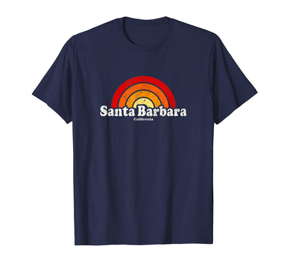 Santa Barbara California Ca 70S T-Shirt - Streetwear Style for Adults - T-Shirt, Sweatshirt, Hoodie