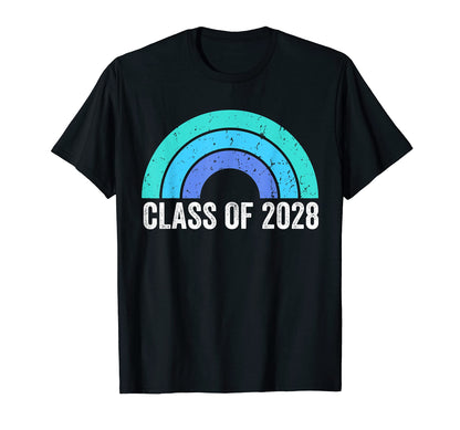 Rainbow Class 2028 T-Shirt - Casual Everyday Wear for Adults - T-Shirt, Sweatshirt, Hoodie