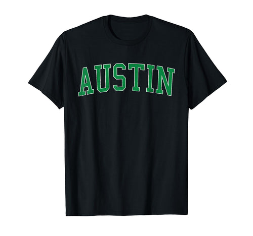 Austin Mn Distressed Green Varsity T-Shirt - Aesthetic Graphic Men Women - T-Shirt, Sweatshirt, Hoodie