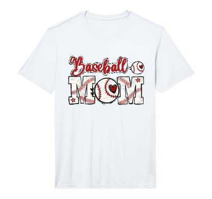 Mens Baseball Mom Super Baseball T-Shirt - Trendy Graphic Men Women - T-Shirt, Sweatshirt, Hoodie
