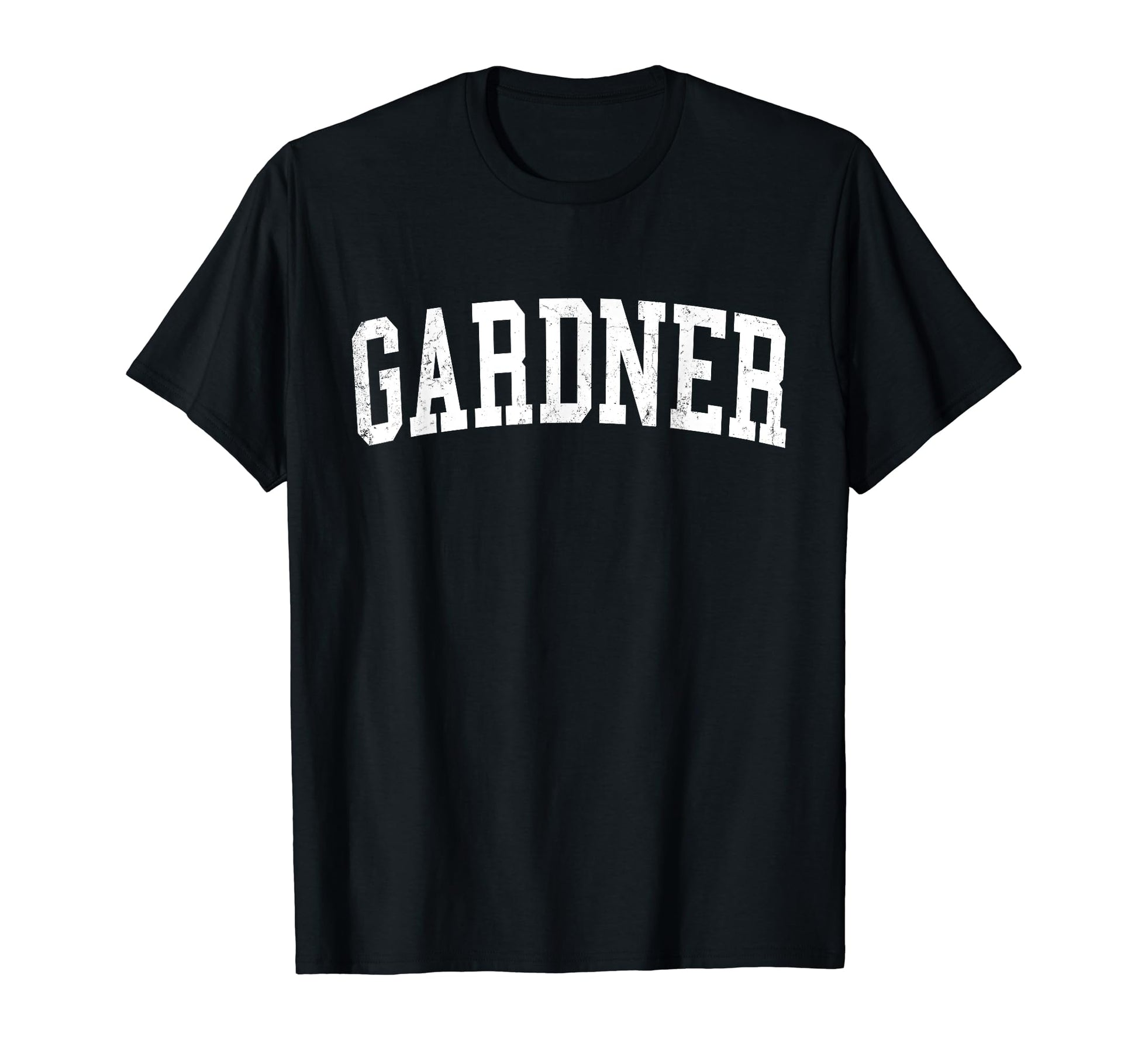 Gardner Ks Distressed White Varsity T-Shirt - Novelty Apparel Unisex - T-Shirt, Sweatshirt, Hoodie