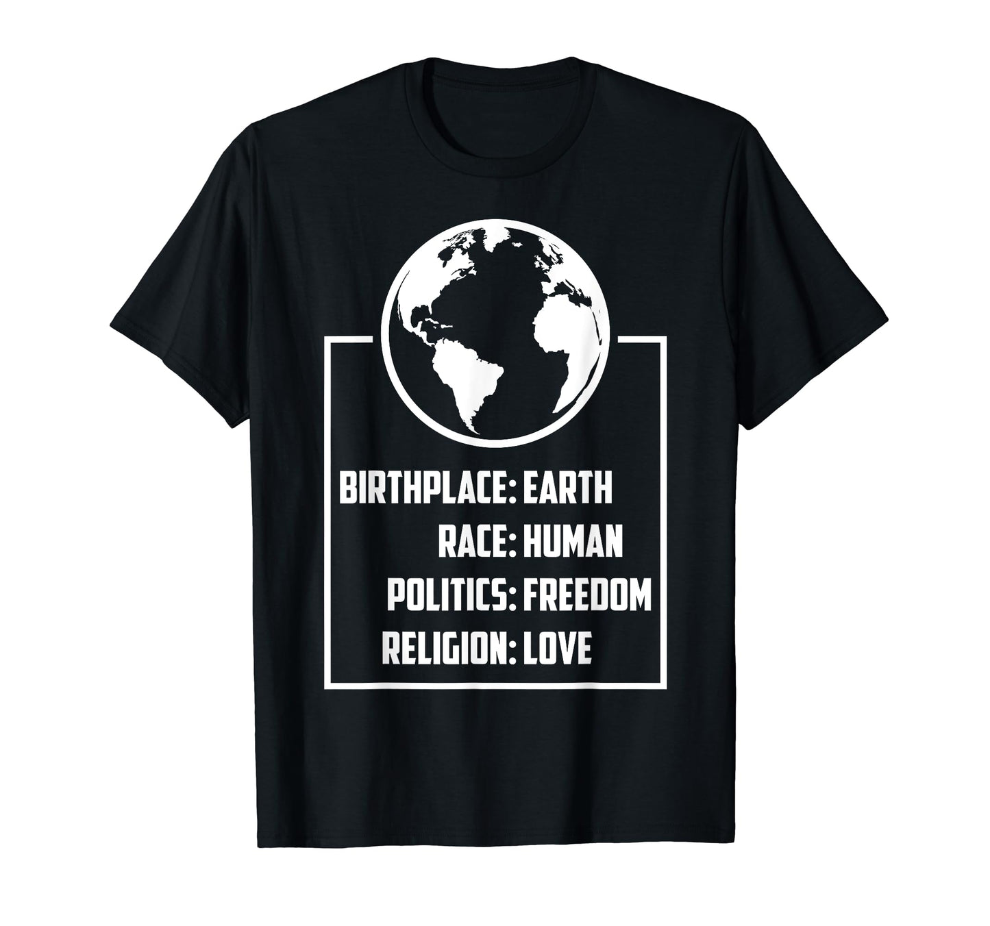 Best Birthplace Earth Race Human T-Shirt - Minimalist Print Men Women - T-Shirt, Sweatshirt, Hoodie