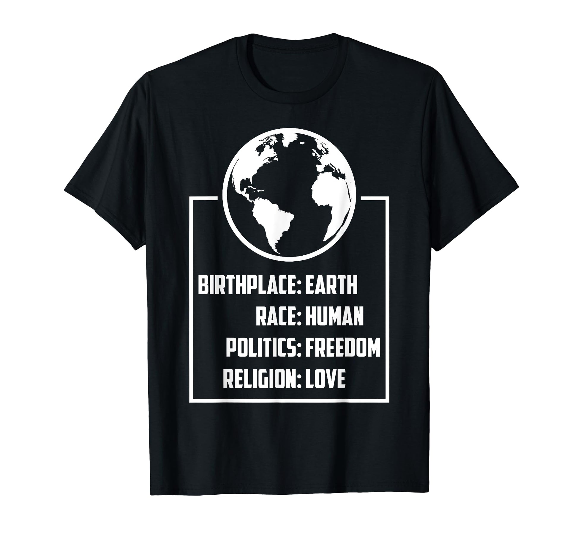 Best Birthplace Earth Race Human T-Shirt - Minimalist Print Men Women - T-Shirt, Sweatshirt, Hoodie