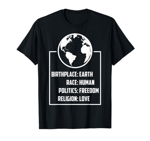 Best Birthplace Earth Race Human T-Shirt - Minimalist Print Men Women - T-Shirt, Sweatshirt, Hoodie