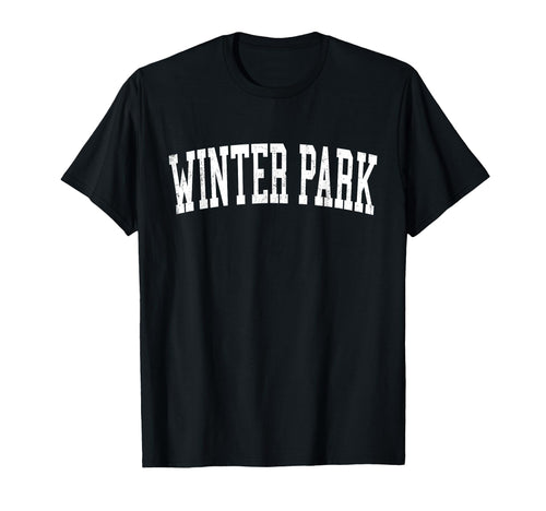 Winter Park Fl Distressed White Varsity T-Shirt - Novelty Apparel Unisex - T-Shirt, Sweatshirt, Hoodie