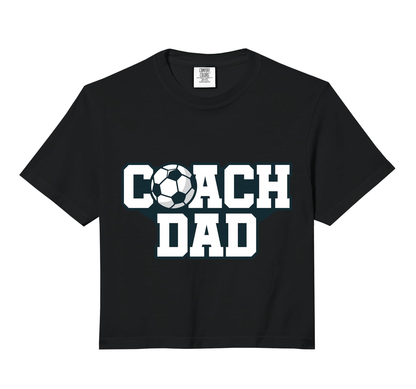 Soccer Coach Dad Gift Comfort Colors Hoodie - Fun Novelty Design Men Women - T-Shirt, Sweatshirt, Hoodie
