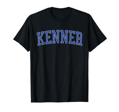 Kenner La Distressed Blue Varsity T-Shirt - Graphic Print for Adults - T-Shirt, Sweatshirt, Hoodie