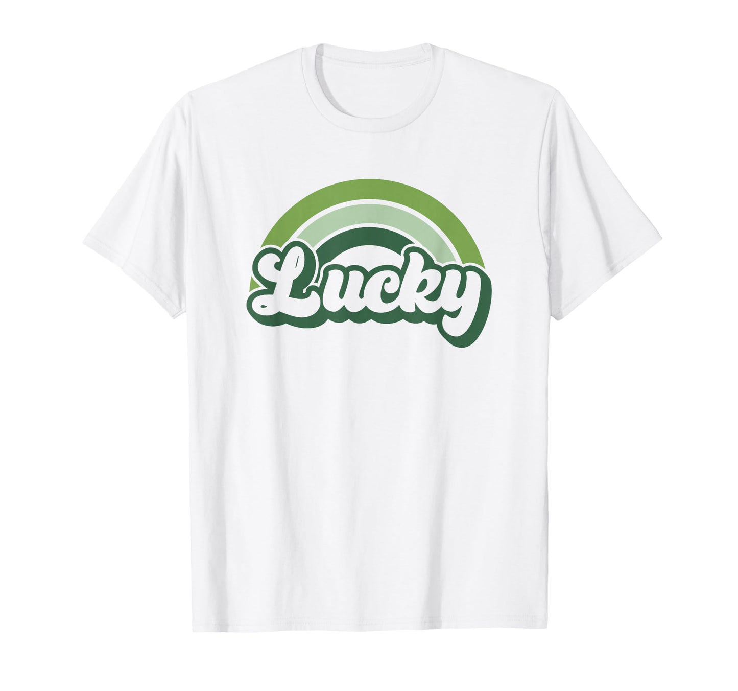 Lucky Green St Patricks Rainbow T-Shirt - Streetwear Style Men Women - T-Shirt, Sweatshirt, Hoodie