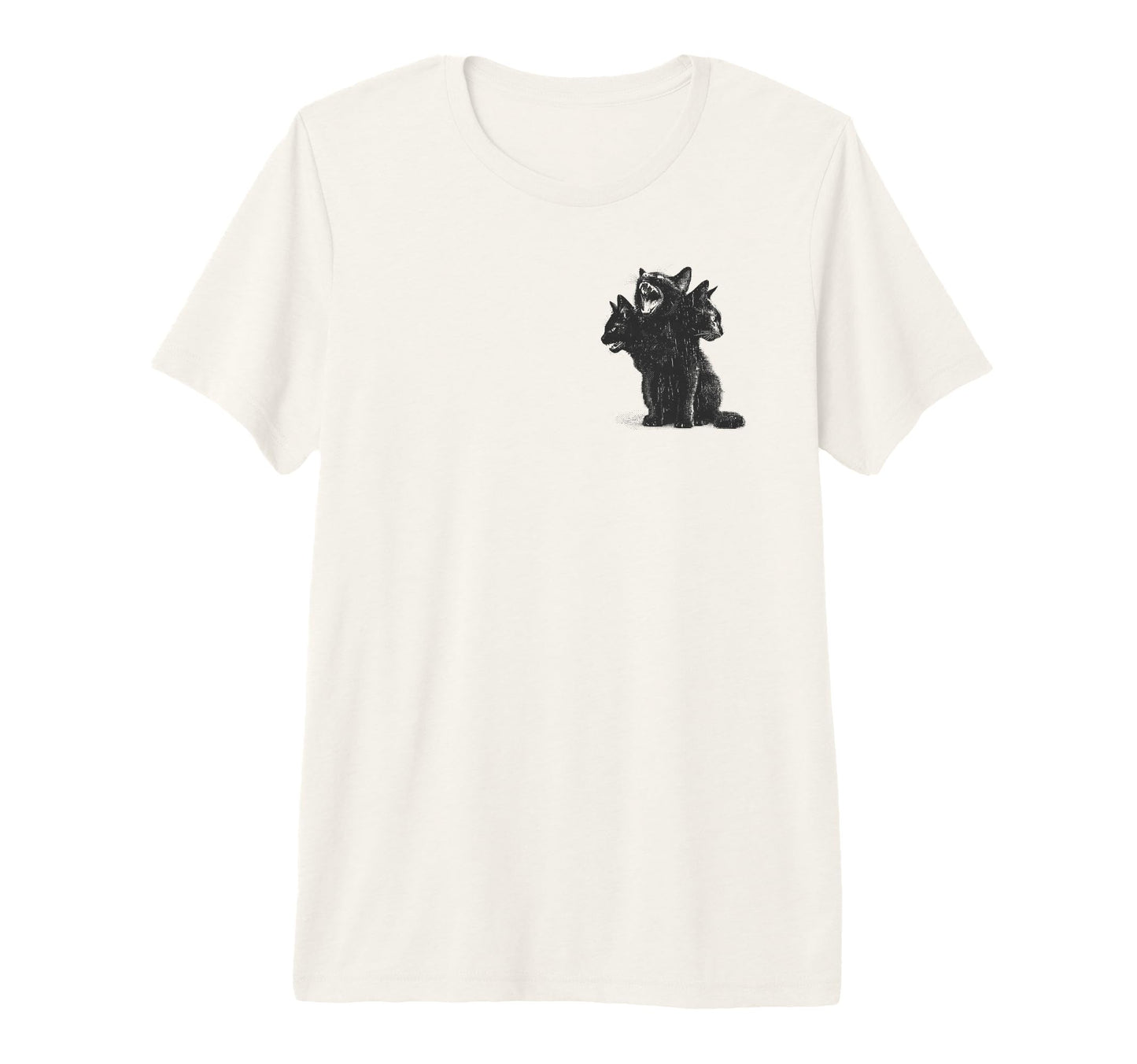 3 Headed Cat Grunge Alt 90S T-Shirt - Aesthetic Graphic for Adults - T-Shirt, Sweatshirt, Hoodie