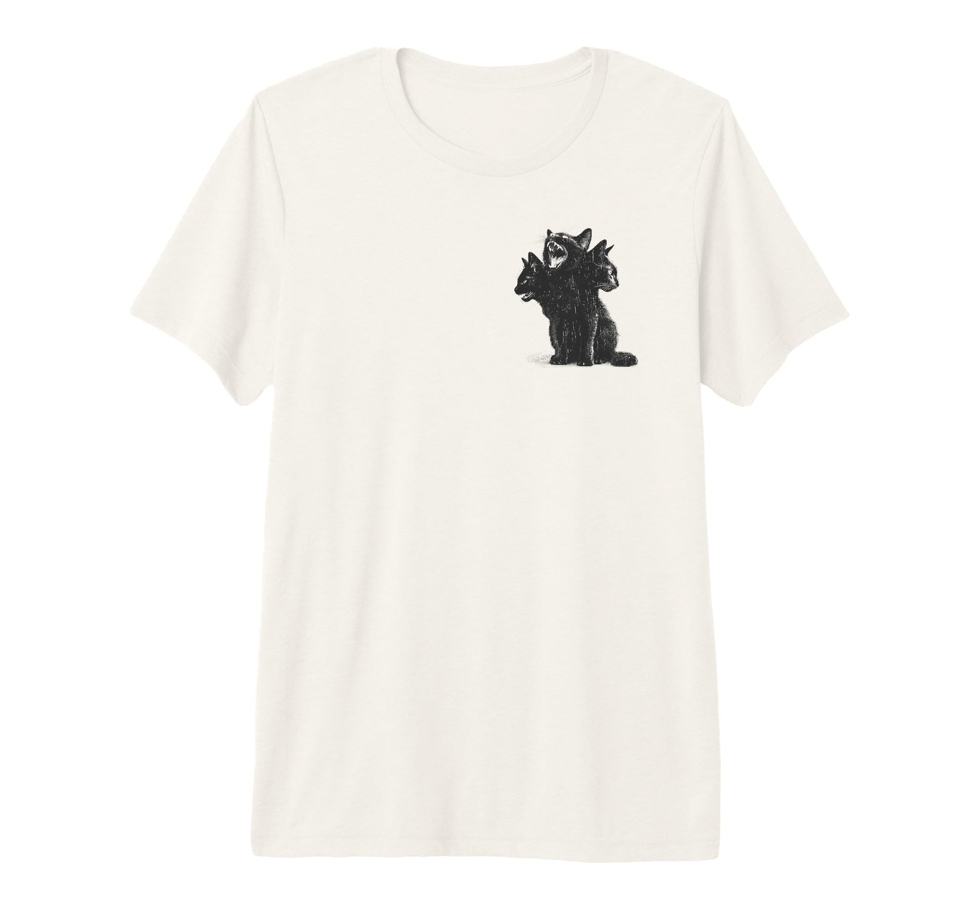 3 Headed Cat Grunge Alt 90S T-Shirt - Aesthetic Graphic for Adults - T-Shirt, Sweatshirt, Hoodie