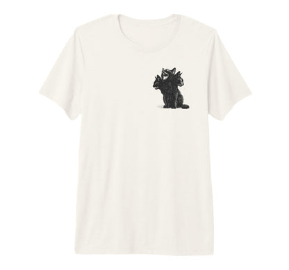 3 Headed Cat Grunge Alt 90S T-Shirt - Aesthetic Graphic for Adults - T-Shirt, Sweatshirt, Hoodie