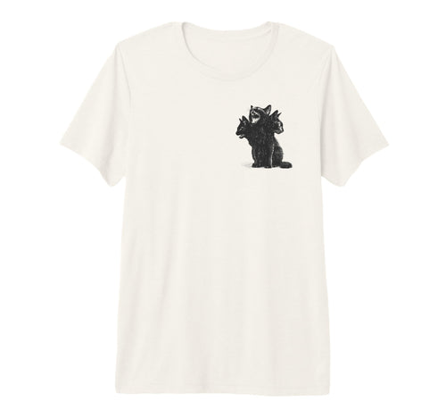 3 Headed Cat Grunge Alt 90S T-Shirt - Aesthetic Graphic for Adults - T-Shirt, Sweatshirt, Hoodie