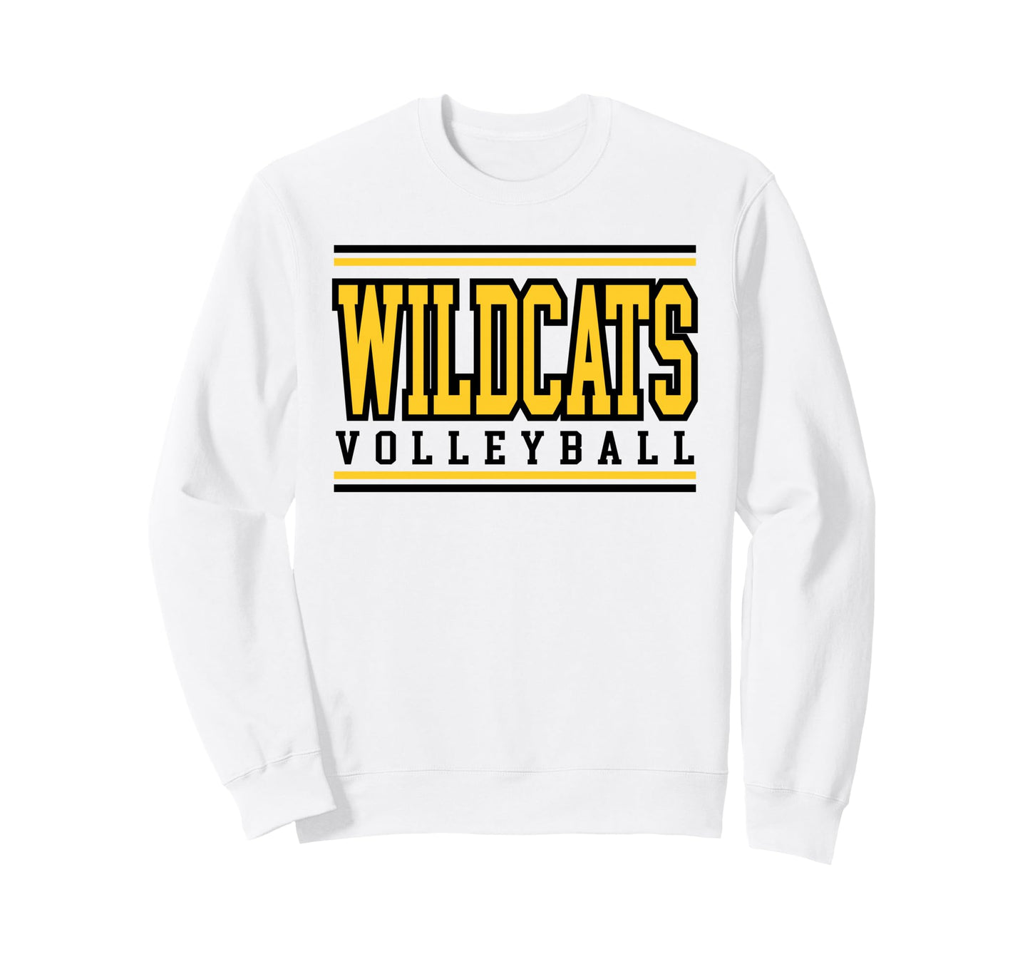 Wildcats Volleyball Mom Sports Sweatshirt - Minimalist Print for Adults - T-Shirt, Sweatshirt, Hoodie