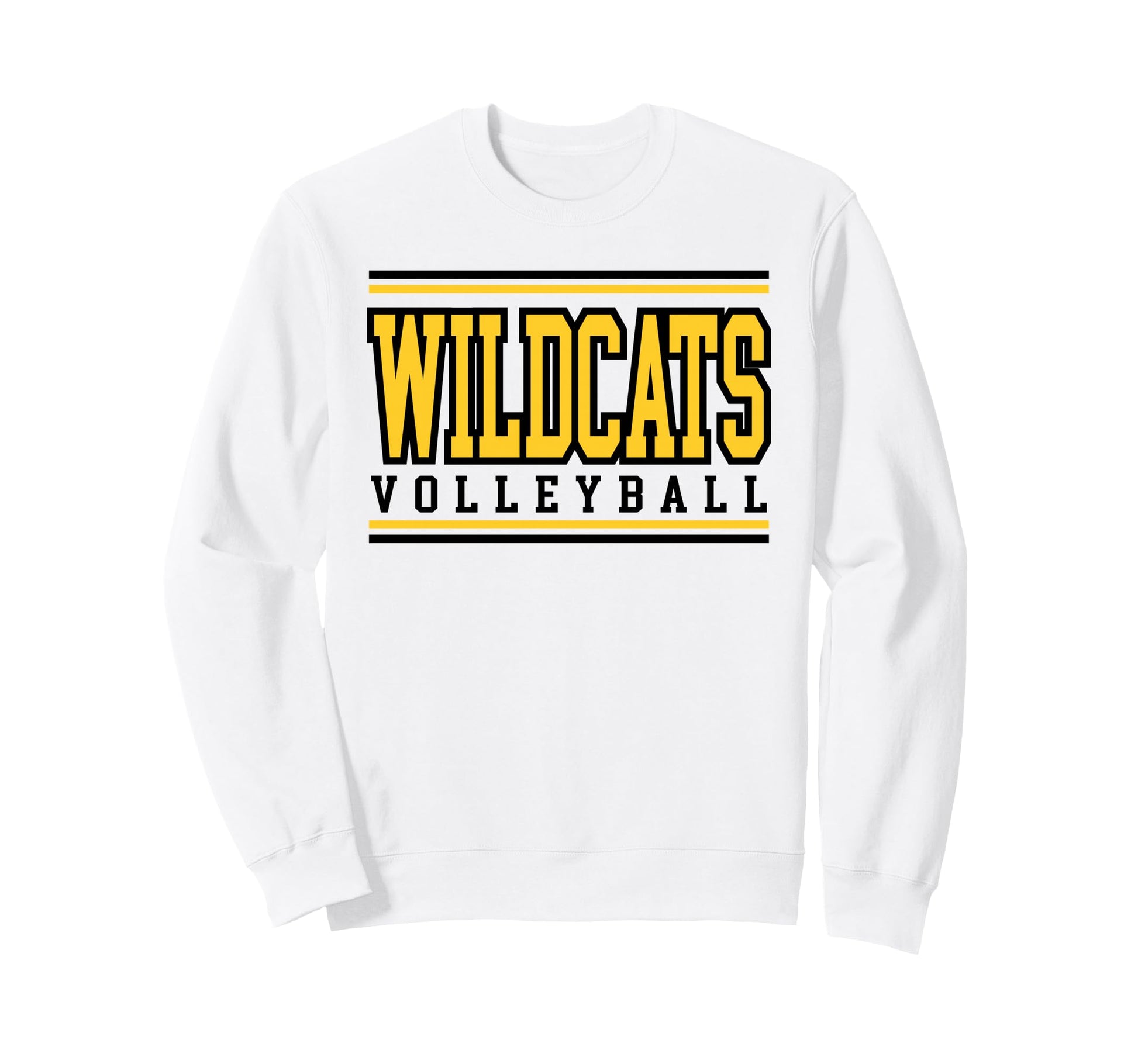 Wildcats Volleyball Mom Sports Sweatshirt - Minimalist Print for Adults - T-Shirt, Sweatshirt, Hoodie