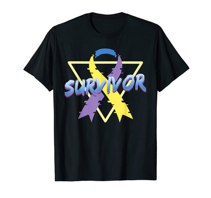 Bladder Cancer Awareness Survivor T-Shirt - Novelty Apparel Unisex - T-Shirt, Sweatshirt, Hoodie