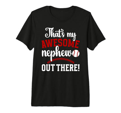 My Awesome Nephew Baseball Aunt T-Shirt - Aesthetic Graphic for Adults - T-Shirt, Sweatshirt, Hoodie