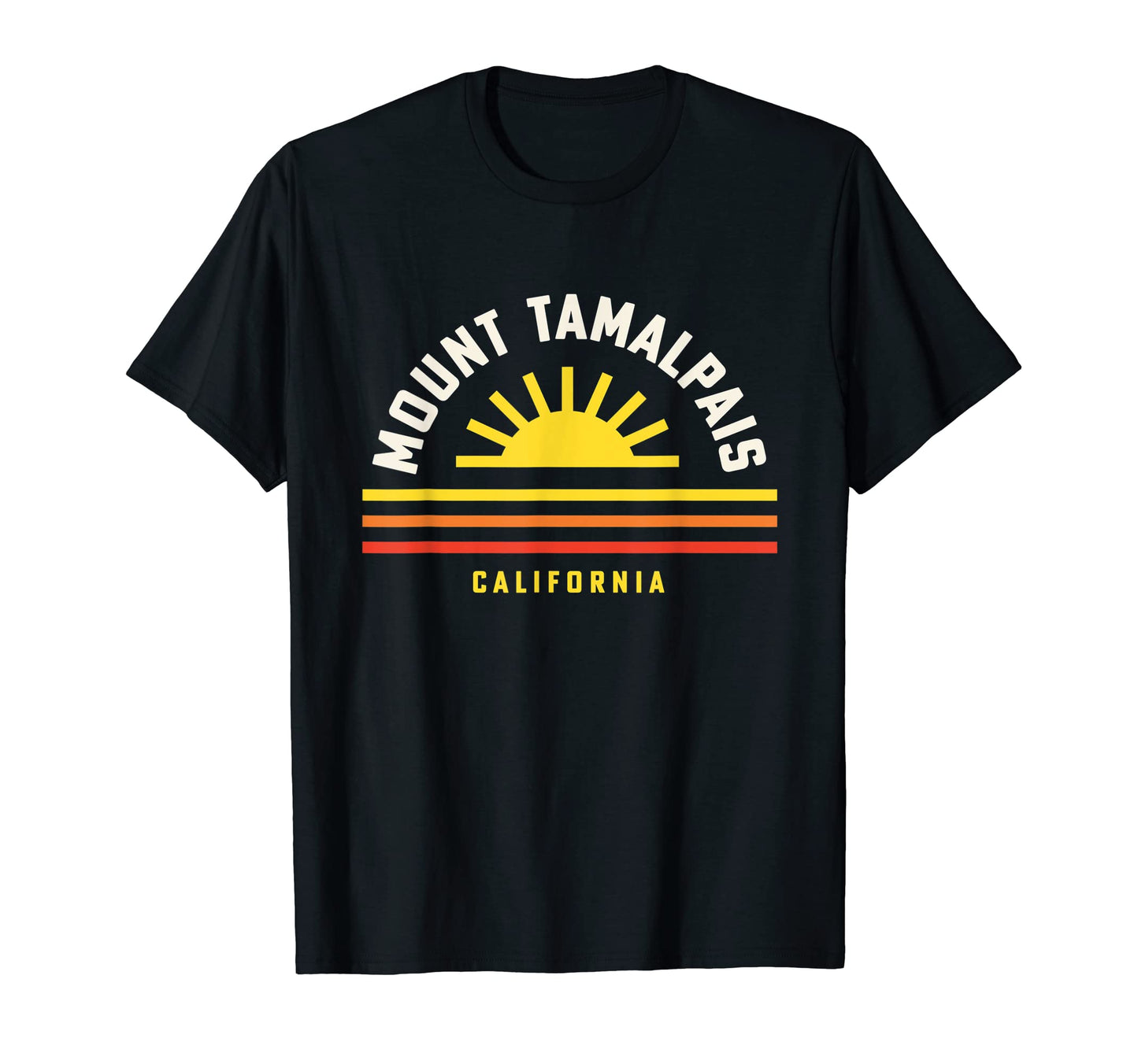 Mount Tamalpais State Park Stripes T-Shirt - Fun Novelty Design Men Women - T-Shirt, Sweatshirt, Hoodie