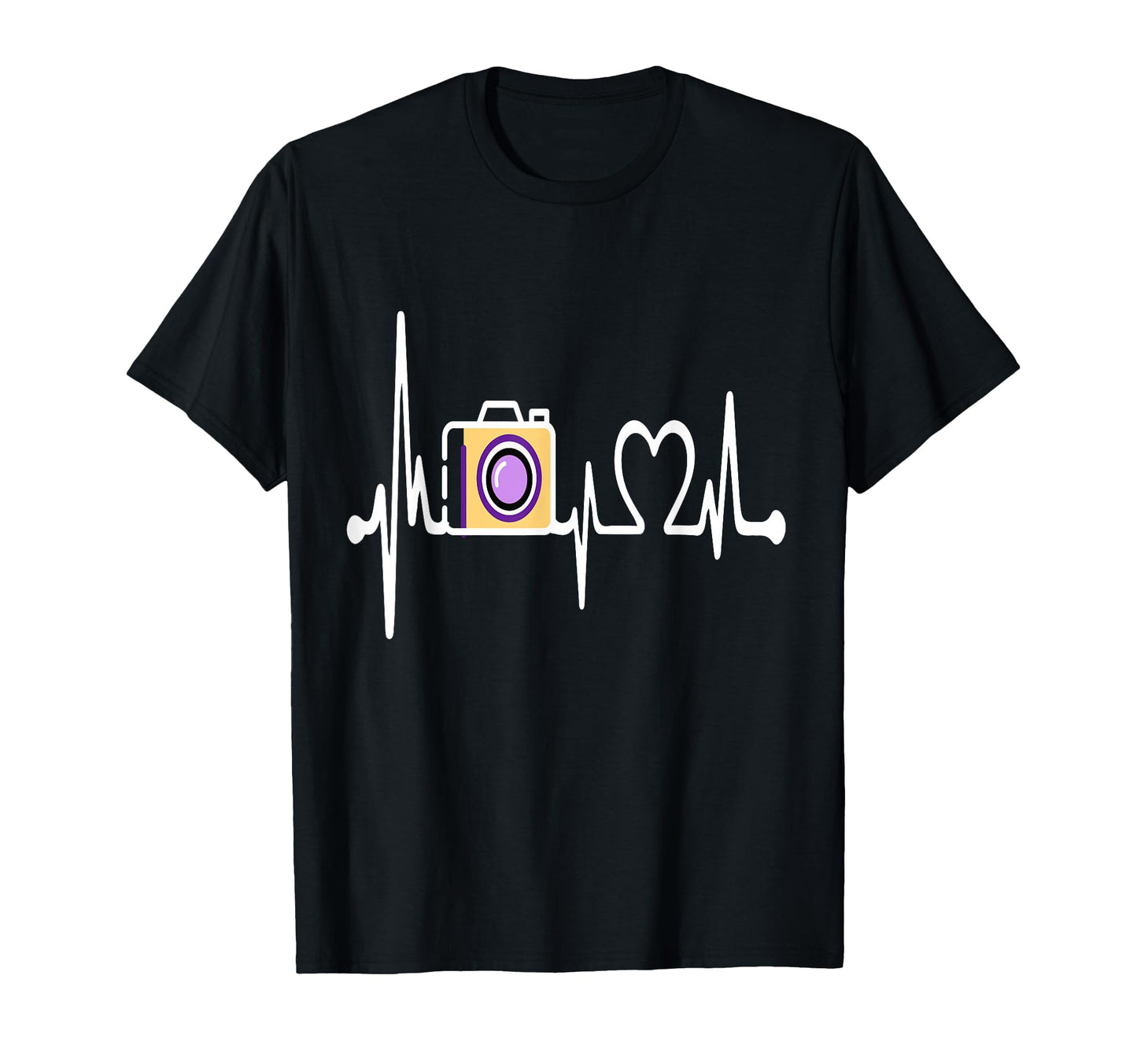 Womens Funny Camera Heartbeat T-Shirt - Aesthetic Graphic Men Women - T-Shirt, Sweatshirt, Hoodie