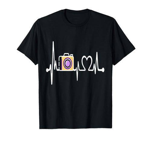 Womens Funny Camera Heartbeat T-Shirt - Aesthetic Graphic Men Women - T-Shirt, Sweatshirt, Hoodie