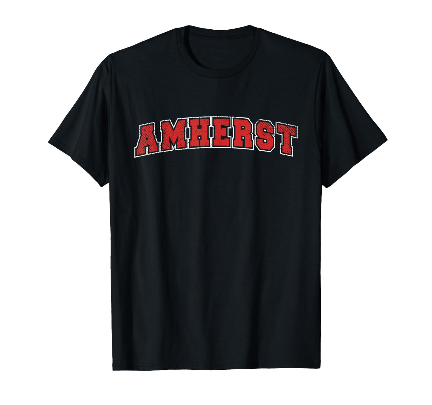 Amherst Massachusetts Varsity College T-Shirt - Minimalist Print Unisex - T-Shirt, Sweatshirt, Hoodie