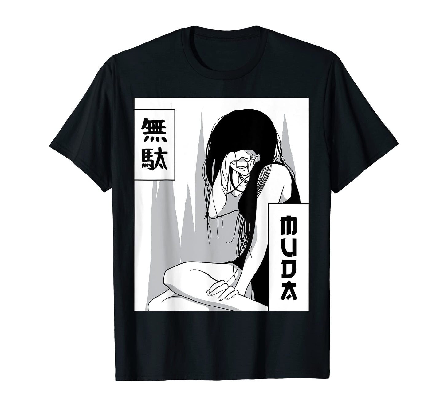 Emo Anime Goth Japanese Vaporwave T-Shirt - Streetwear Style for Adults - T-Shirt, Sweatshirt, Hoodie