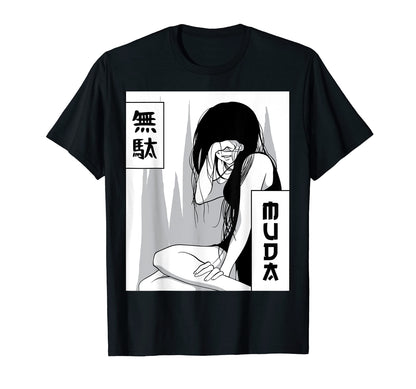Emo Anime Goth Japanese Vaporwave T-Shirt - Streetwear Style for Adults - T-Shirt, Sweatshirt, Hoodie