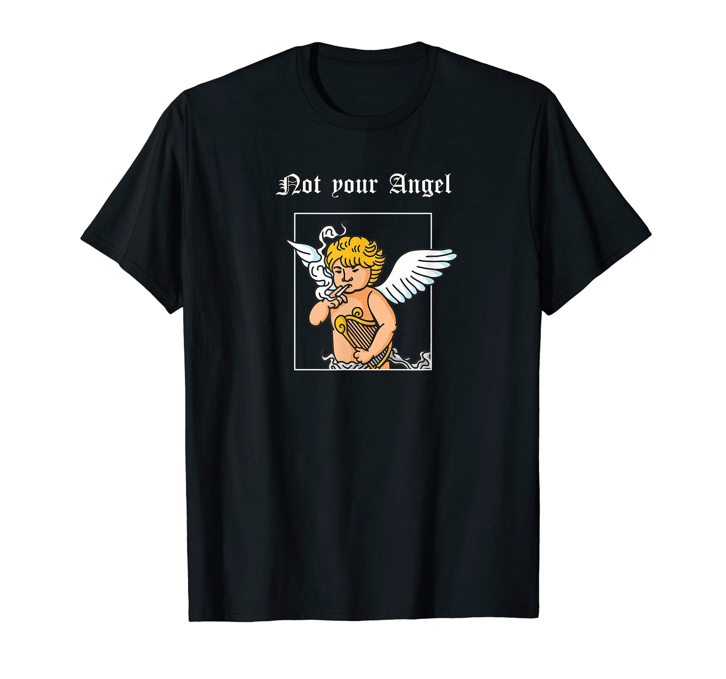 90S Grunge Sad E Aesthetic Not Your Angel T-Shirt - Graphic Print Unisex - T-Shirt, Sweatshirt, Hoodie