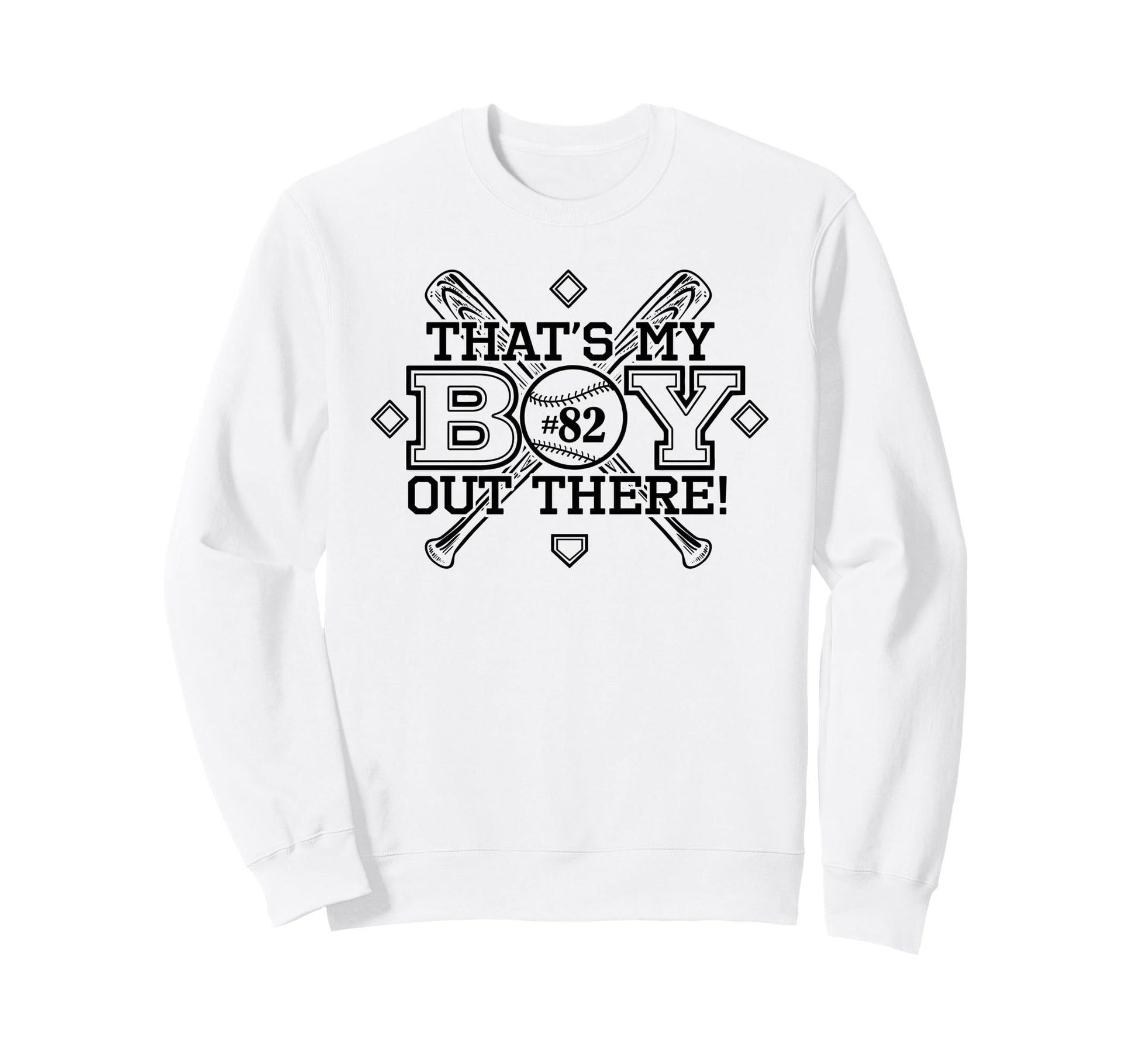 Baseball Mom Dad Thats My Proud Parent Sweatshirt - Novelty Apparel Unisex - T-Shirt, Sweatshirt, Hoodie