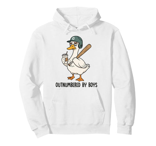 Grumpy Goose Baseball Coffee Outnumbered Hoodie - Trendy Graphic Unisex - T-Shirt, Sweatshirt, Hoodie