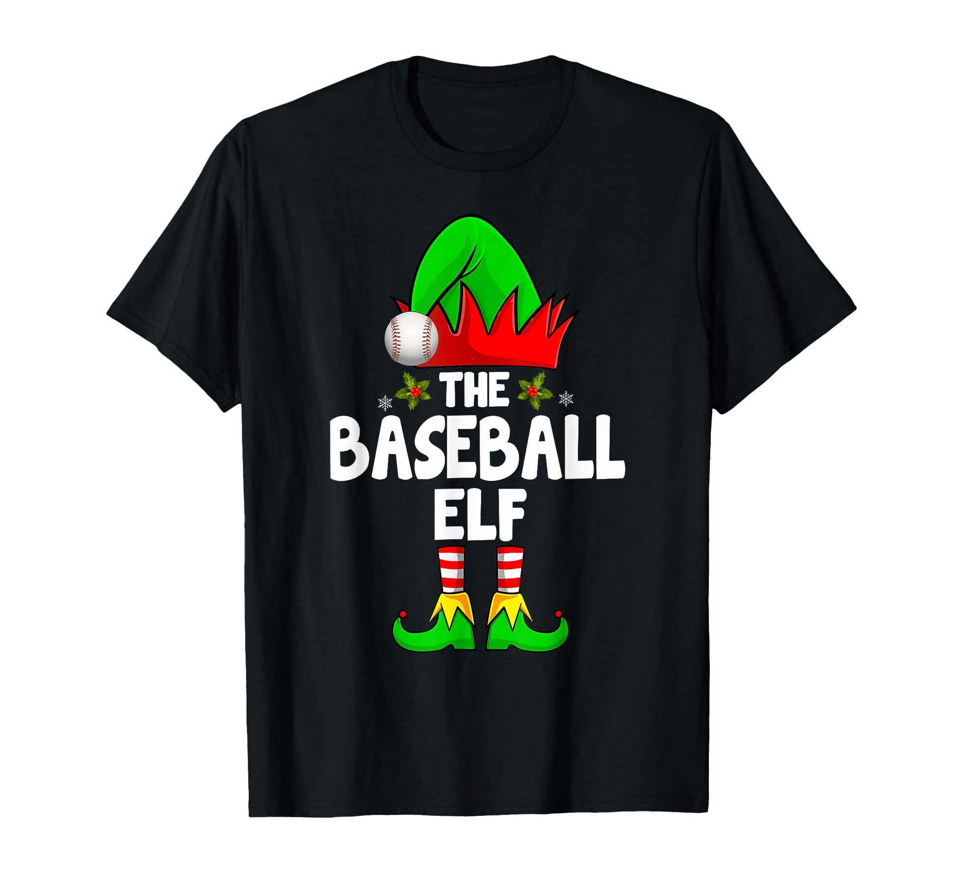Baseball Elf Family Matching Group T-Shirt - Graphic Print Men Women - T-Shirt, Sweatshirt, Hoodie