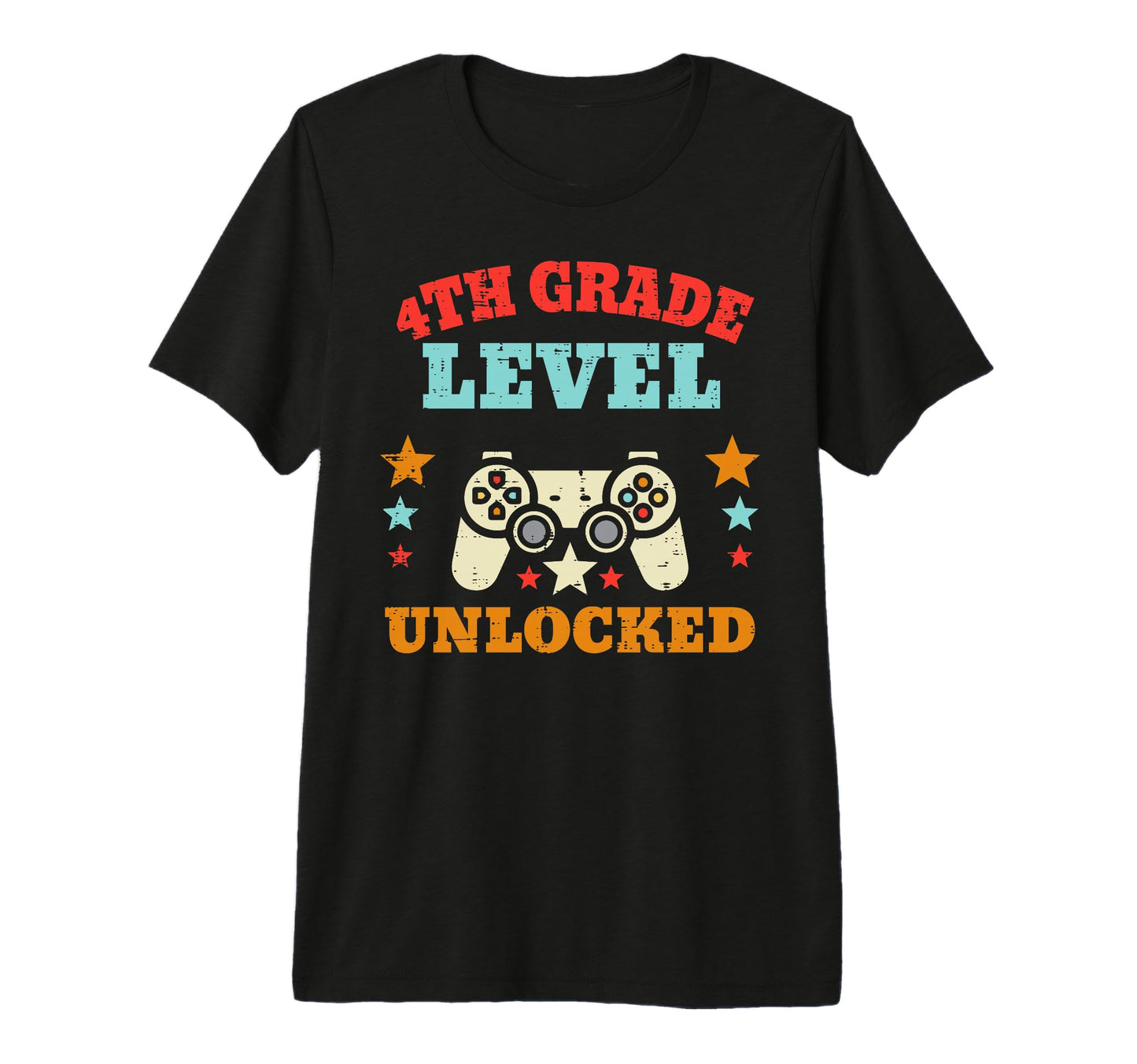 Game 4Th Grade Level Unlocked Fourth T-Shirt - Trendy Graphic Men Women - T-Shirt, Sweatshirt, Hoodie